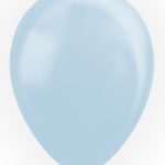 Lyseblå metallic balloner